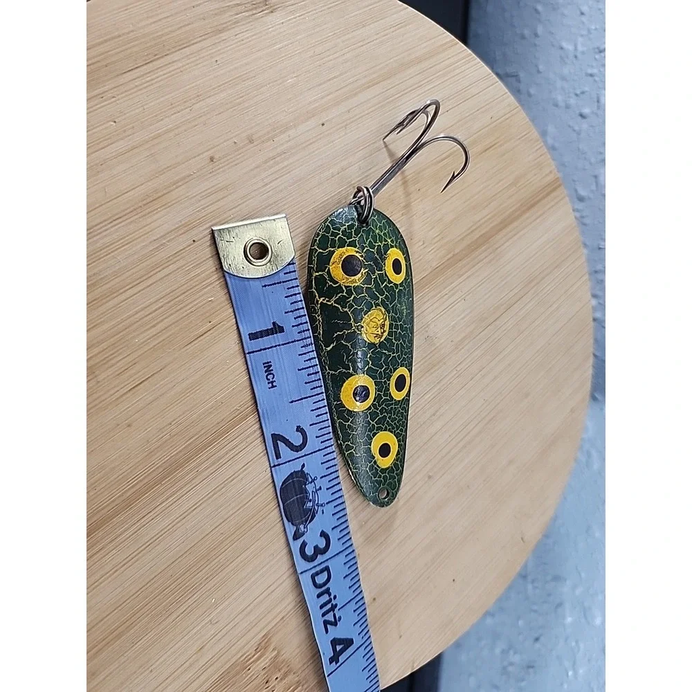 Vintage‎ Eppinger Dardevle IMP Spoon Green Yellow